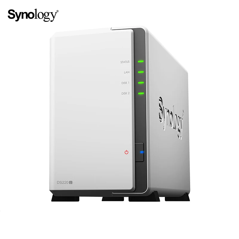 Synology Disk Station DS220j 2 Bay NAS бесдисковый Nas сервер NFS облачное хранилище для сети года