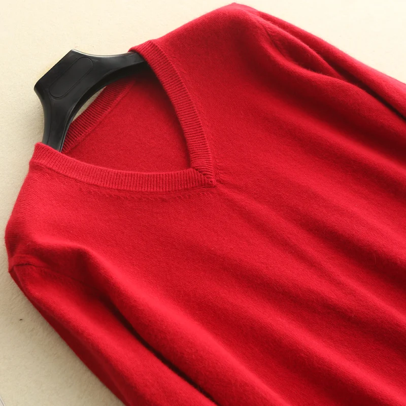 Vneck-red Мужские свитера, джемперы с v-образным вырезом, кашемир и шерсть, вязаные мягкие пуловеры, зима, новая мода,, плюс размер, мужской свитер - Цвет: Vneck-red