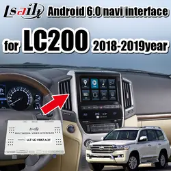 Все-в-1 Plug & Play Android gps навигация коробка для 2014-2018 Land Cruiser LC200 с выходом LVDS waze Mirrorlink USB и т. д