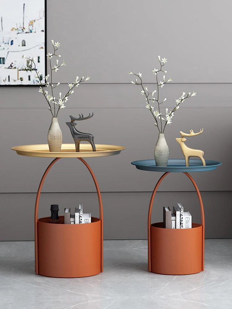 Circular INS corner a few simple storage small tea table modern luxury sofa side creative magazine rack |