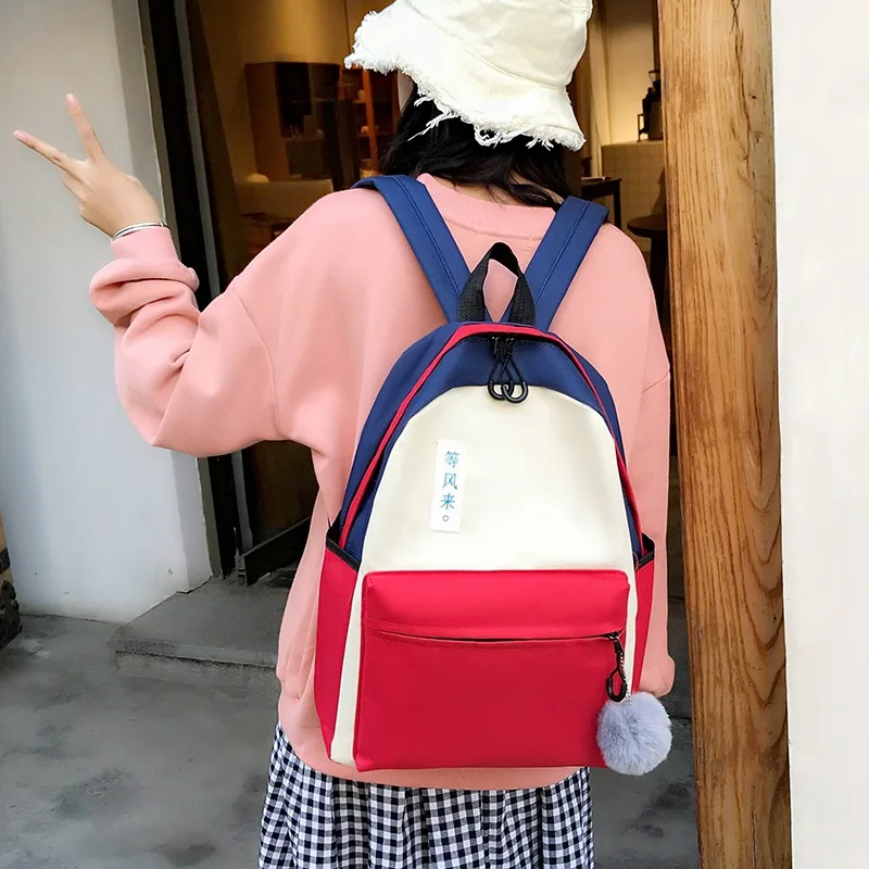 

Fresh Women's Middle School Students Junior High School STUDENT'S Korean-style Small Backpack School Bag Women's Young STUDENT'S
