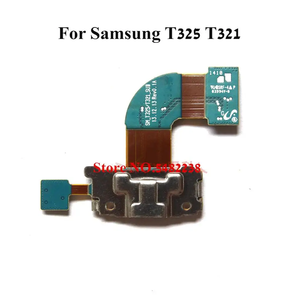 

10 pcs/Lot Original USB Charging Dock Port Flex cable For Samsung SM-T325 T321 T325 Charger plug board With Microphone Connector