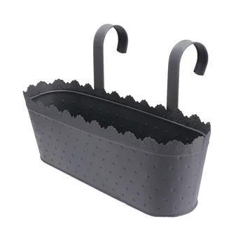 

1PC Frosted Hook Flowerpot Household Flowerpot Decor Hanging Basket Flowerpot Wrought Iron Hanging Flowerpot Iron Art Hanging Pl