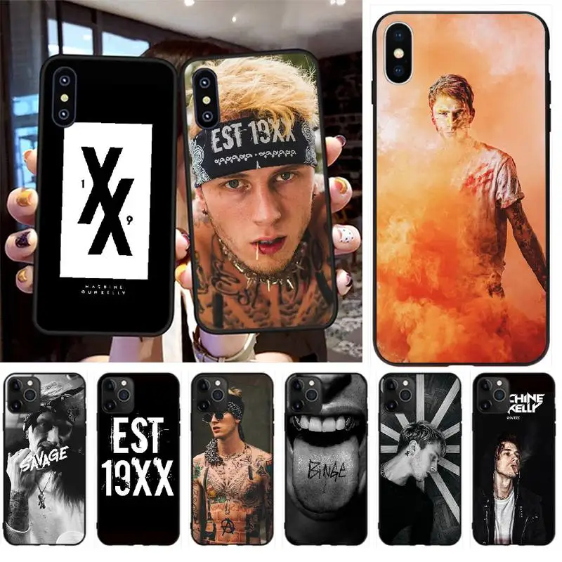 NBDRUICAI Machine Gun Kelly MGK DIY Luxury Phone Case for iPhone 11 pro XS MAX 8 7 6 6S Plus X 5S SE XR case | Мобильные телефоны и