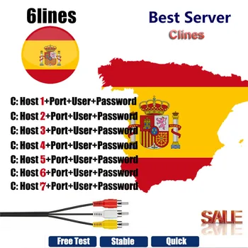 

HD 1 Year CCCAM 6 lines Cline Server Account For Satellite receiver Spain UK Germany French Italy POLSAT MOVISTAR V7s V8 NOVA V9
