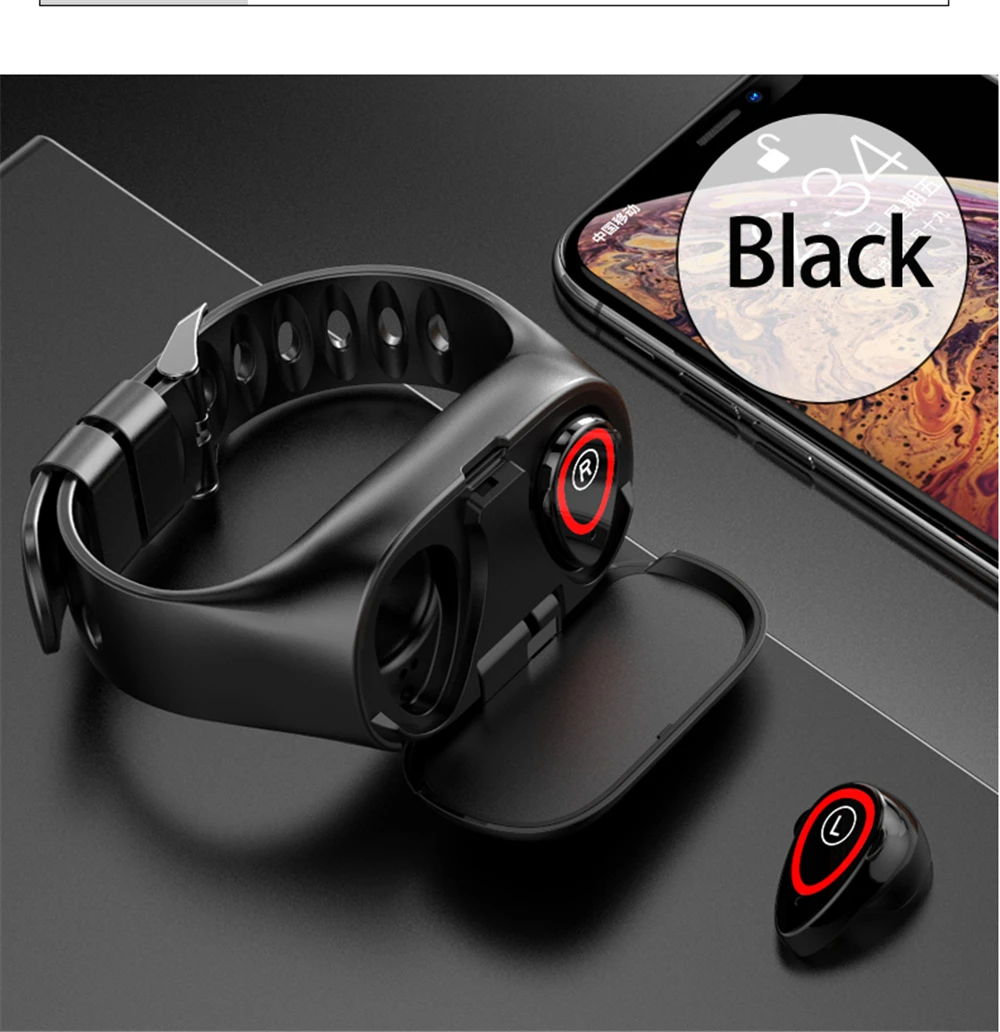 SYYTECH M1 умный браслет Bluetooth гарнитура 2-в-1 мониторинг здоровья мульти-спортивный режим Шагомер Смарт-часы-телефон