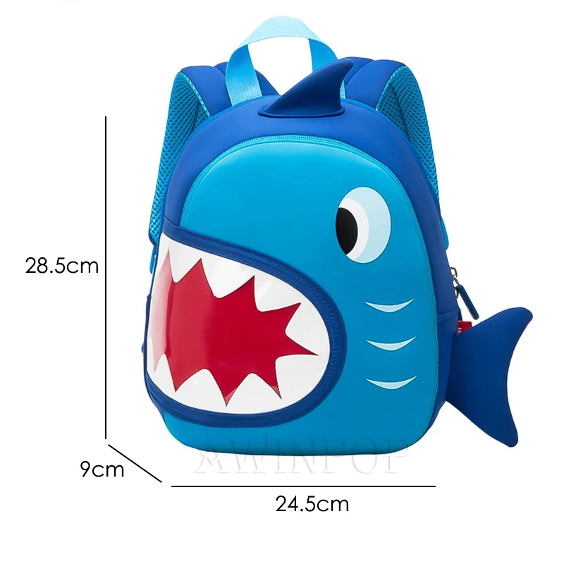 3D мультфильм КИТ школьные ранцы для мальчиков девочек милые животные дизайн водонепроницаемый детские сумки детские школьные рюкзаки Mochila Infantil - Цвет: 2