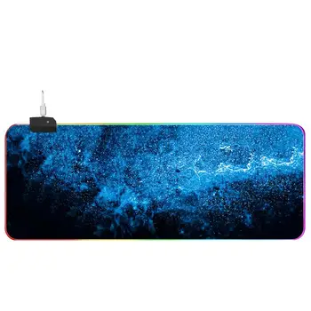 

1PC RGB Gradient Mouse Pad Dazzling Gaming Mousepad 14 Kinds Cyclic Luminescence Mode Mouse Mat Cool Game Mouse Mat for Home Use