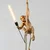 Креативный торшер из смолы с изображением обезьяны, художественный декор, промышленный Ретро напольный светильник для спальни, студии, кофейни, цветной стоячий светильник - Lampshade Color: M