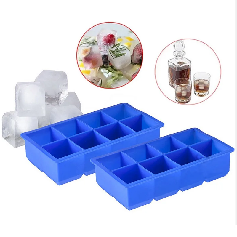 

8/37 Cavities Ice Cube Tray Summer Uncovered Creative Silicone Ice Cube Mold Ice-Making DIY Mould 1Pcs Ice making diy mold