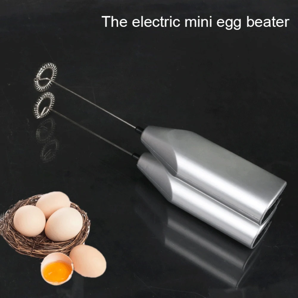 Electric Mini Kitchen Stirrer Milk Frother Coffee Egg Milk Shake Mixer  Stainless Steel Battery Operated Coffee Stirrer for Foamer