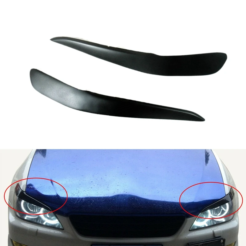 Car Front Headlight Cover Eyebrows Eyelid Trim Sticker for Lexus IS200 IS300 RS200 1998-2005 | Автомобили и мотоциклы