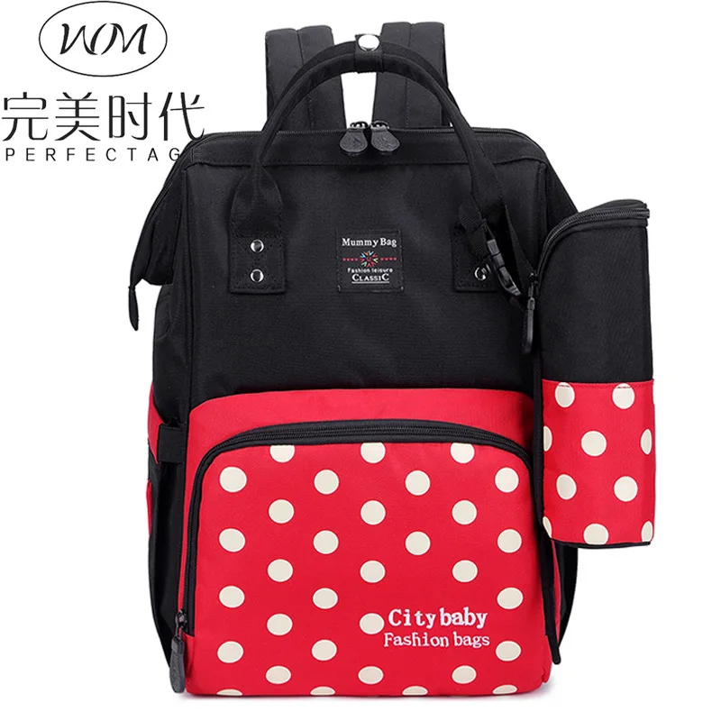 

A Generation of Fat Diaper Bag Multi-functional Backpack Large-Volume Oxford Cloth Nursing Backpack Korean-style Fashion MOTHER'