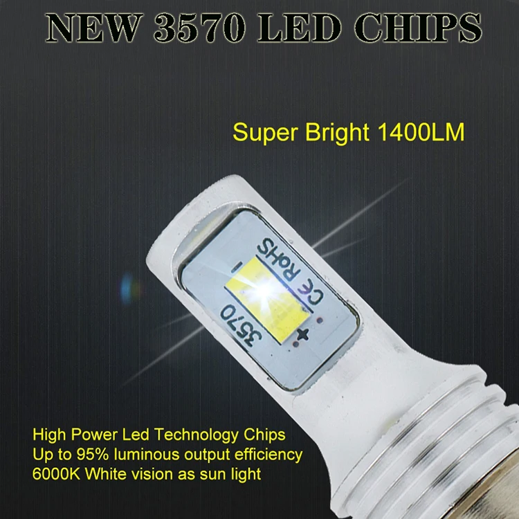 YSY 2 шт. H4 светодиодный лампочка супер яркий 2 3570SMD Автомобильные противотуманные фары 12 В 8 Вт белый день вождения ходовая лампа автоматическая светодиодная H6M BA15S 1156 лампа