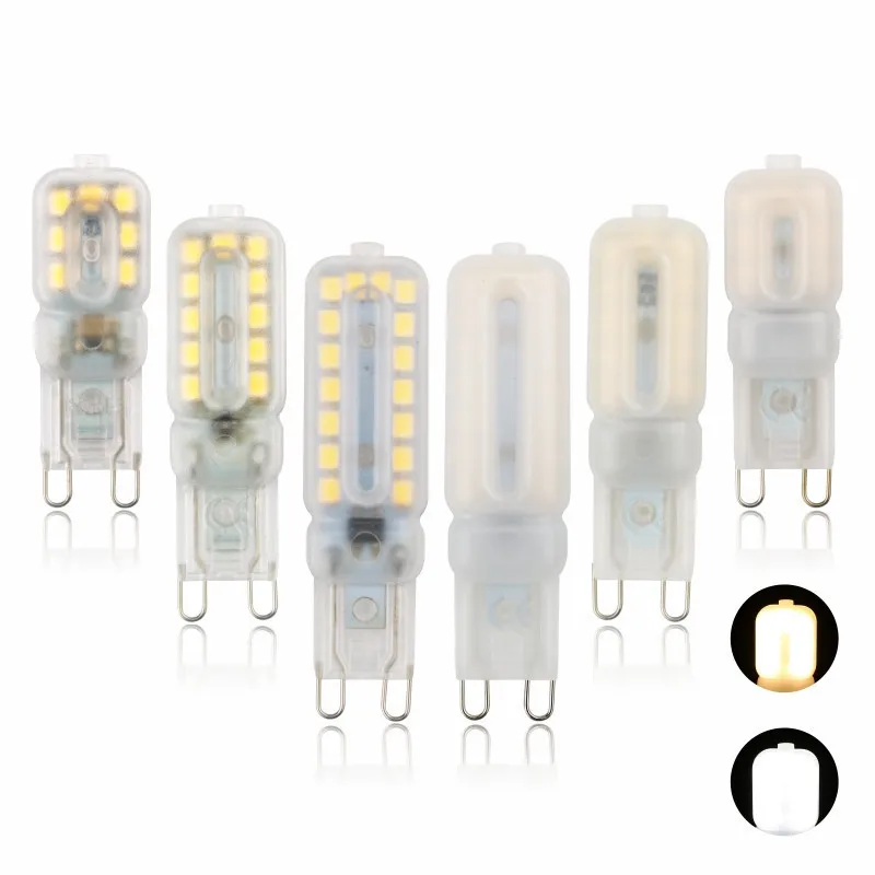 

G4 G9 LED Bulb AC/DC12V 220V 2835 Bi Pin 20W Halogen Light Replacement Daylight White 6000K 3000K