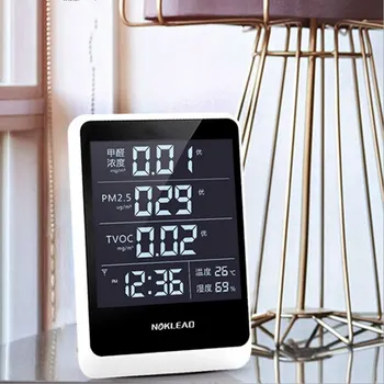 

6 In 1 Formaldehyde Detector Indoor /Outdoor Home Formaldehyde Detector HOCO TVOC High Precision PM2.5 Tester Air Quality Tester