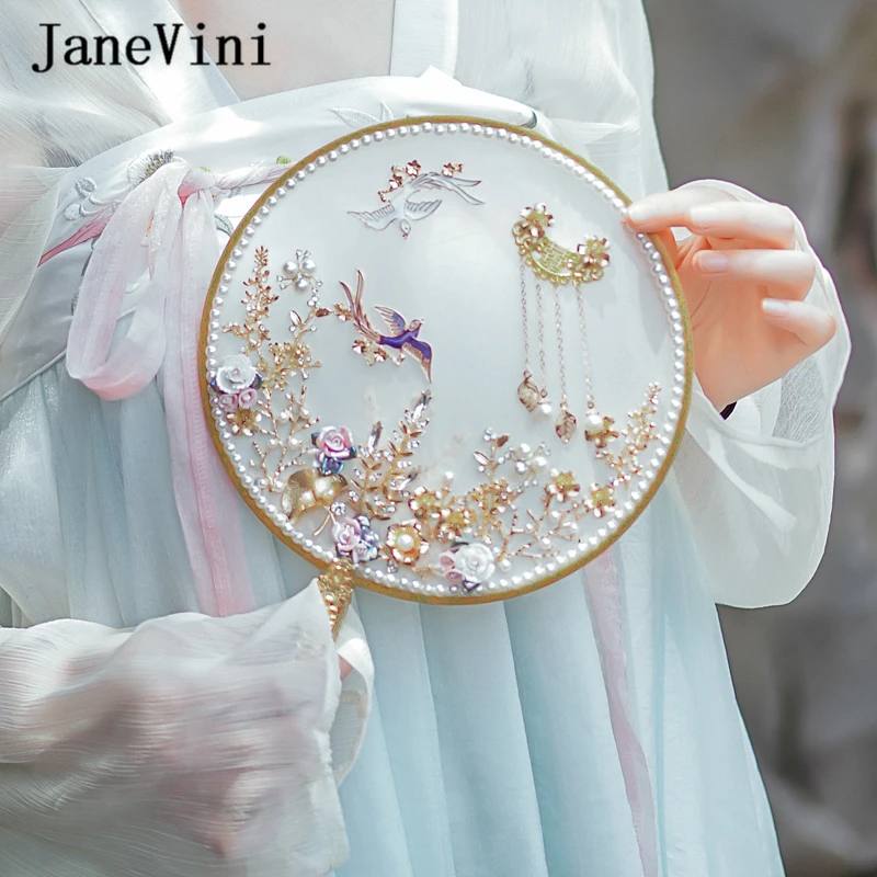 Роскошные ювелирные украшения jaevini 2019 свадебный букет веер Искусственные