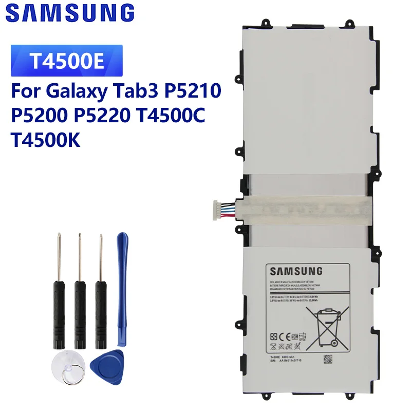SAMSUNG оригинальный сменный аккумулятор T4500E для Samsung GALAXY Tab3 P5200 P5210 P5220 T4500C T4500K