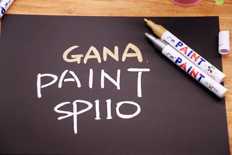 Colorido à Prova Pneu de Carro Marcadores de Tinta cd de Metal Lote Água Caneta Pneu Grafite Permanente Marcador Oleosa Escritório Papelaria 12 Pçs - d' 4 Material escolar e de escritório