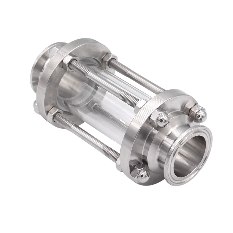 

1.5 Inch Tri Clamp Clover Sanitary Flow Sight Glass Diopter Fit 38Mm Pipe Od Sus 304 Stainless Steel Fitting