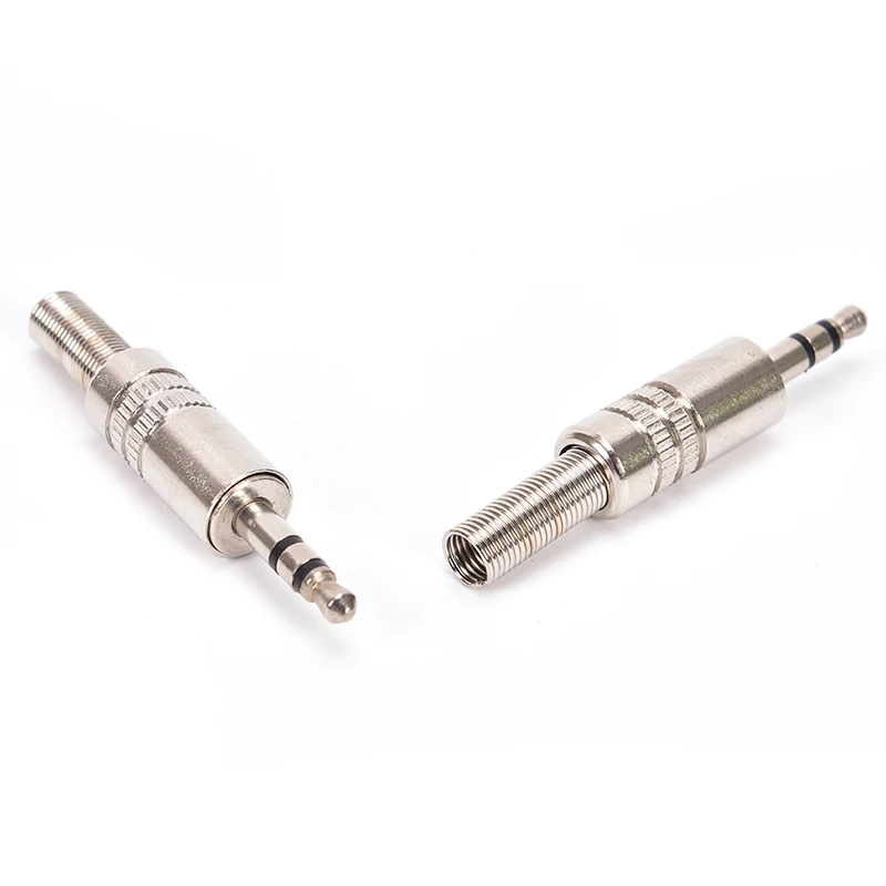 1/5*Replacement 3.5mm 3 Pole Male Repair Headphones Audio Jack Plug Connector Soldering For Most Earphone | Обустройство дома