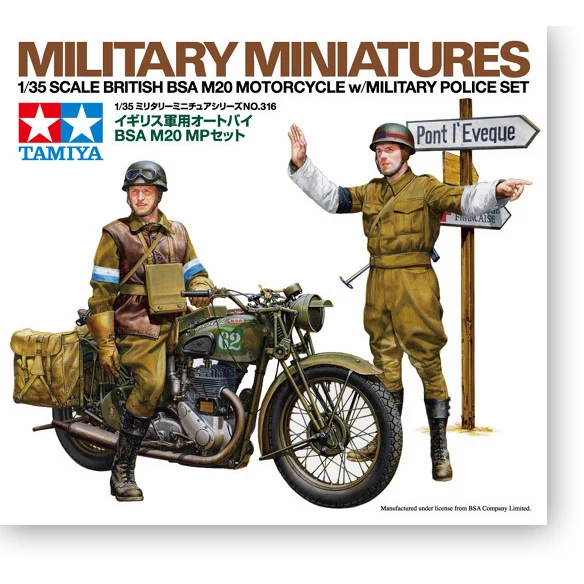 

Тамия 1/35 35316 WWII Британский BSA M20 мотоцикл с комплектом военной полиции, дисплей, игрушка, пластик, сборка, модель, комплект