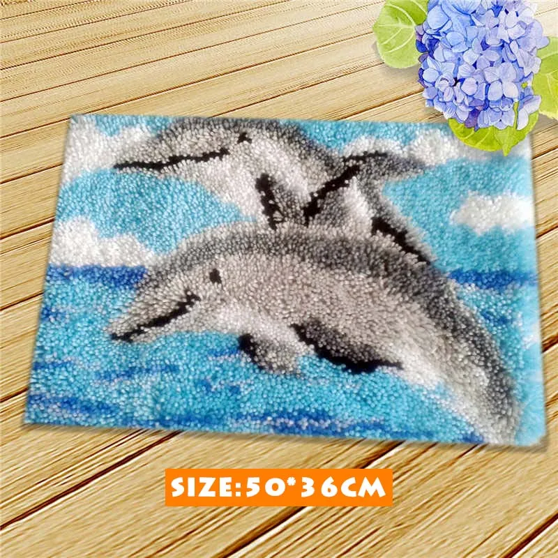 Pulaqi лежа медведь защелка крючок подушка мультфильм животные милый защелка крюк ковер наборы ручной работы Поделки Сделай сам для рукоделия собака вязаная