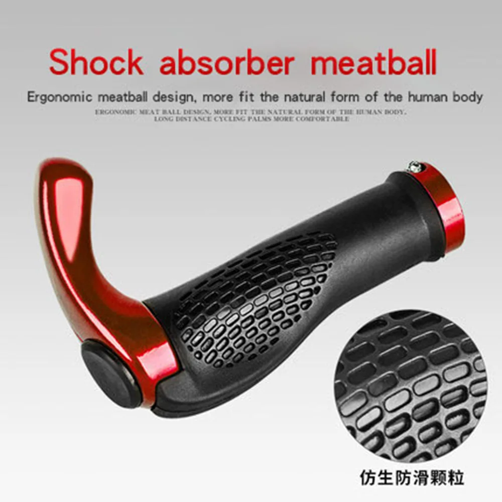 

Bicycle grip handle Aluminum alloy rubber non-slip grip lock handle MTB handlebar shell shock absorption adjustable vice handle