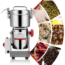 

Electric Grain Grinder Mill High-power Powerful Motor Household Electric Stainless Steel Grain Grinder Food Grinder
