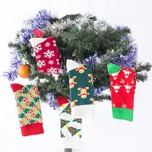 5 пар хлопковых зимних рождественских носков с пряничными снежинками Y1AC