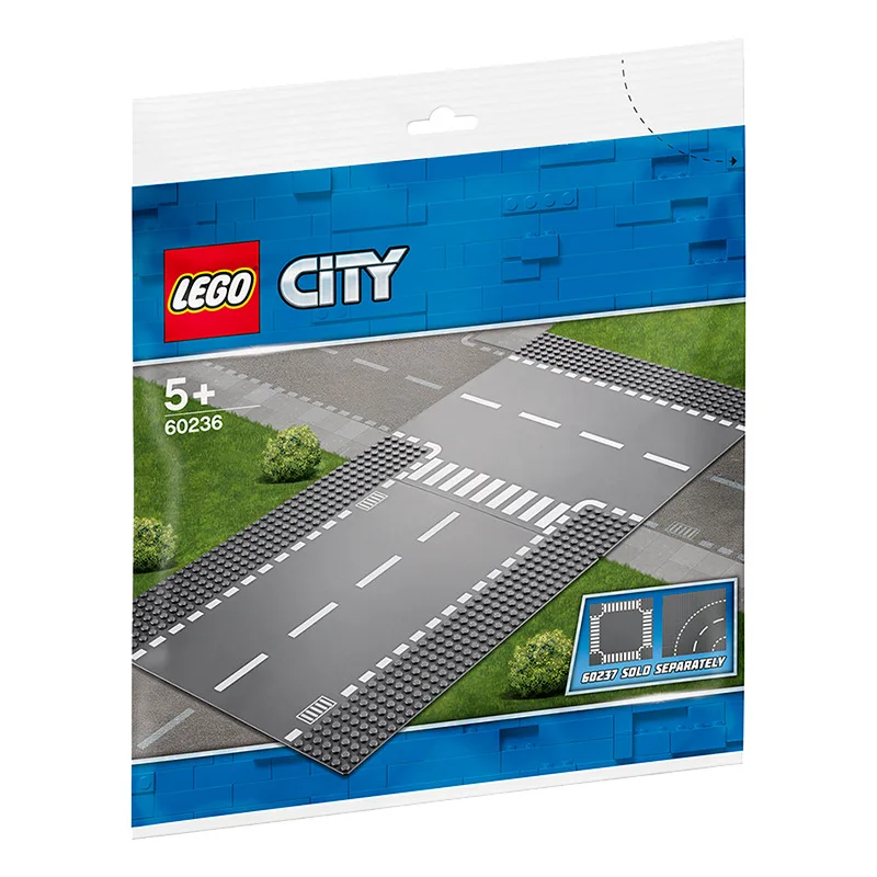 LEGO March New Products City Series Straight And T Shaped Junction 60236 Lego Toy Building Blocks