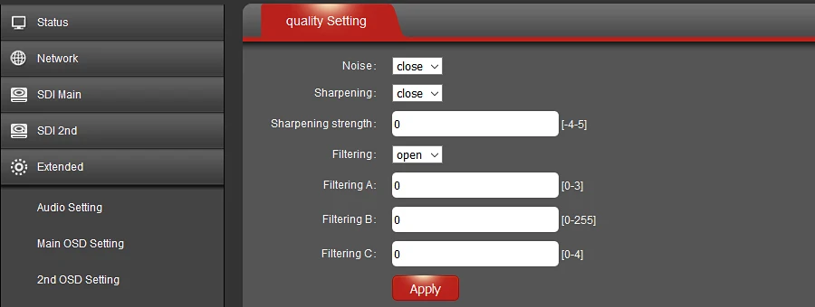 image setting