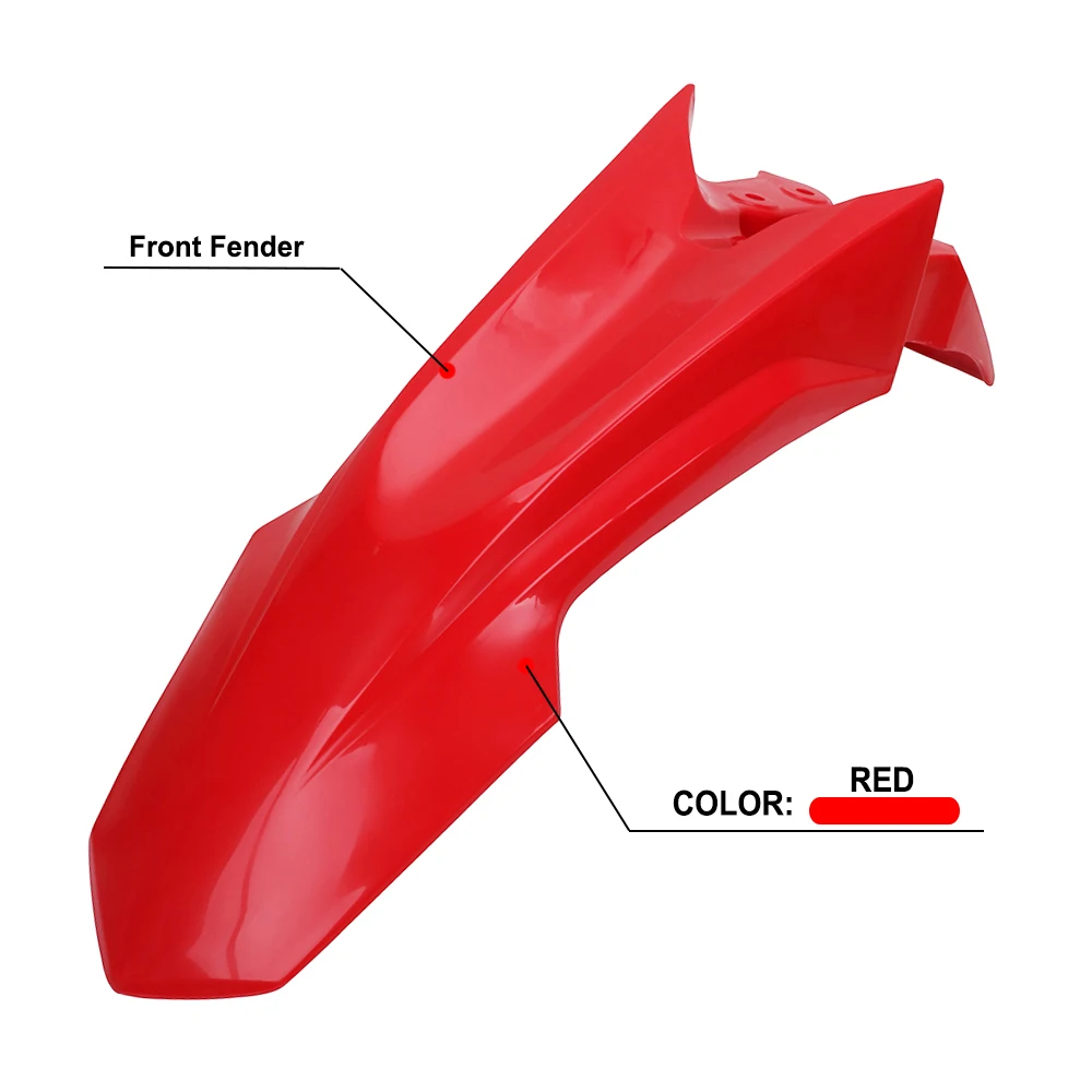 Мотоцикл полный корпус пластмассы задние боковые панели переднее заднее крыло набор спойлеров для Honda CRF150L CRF 150 L - Цвет: Front Fender