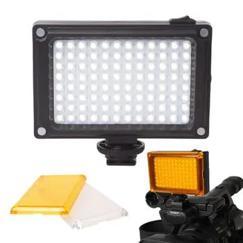 

by DHL 20pcs 112 LED Dimmable Video Light Rechargable Panal Light (White & Warm Light) for DSLR Camera Videolight
