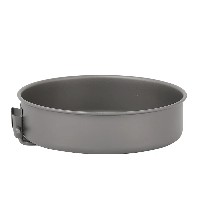 TOAKS Outdoor Camping Titanium Cookware Pan pot set with Folded handle Ultralight Portable for Backpacking picnic CKW-1100