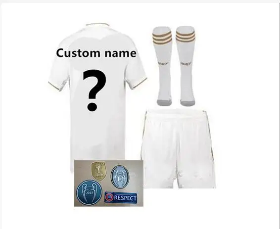 Real madrides2019 Новое поступление футболка для футбола домашняя Hazard ASENSIO ISCO SERGIO ramos 19 20 комплект для взрослых Футболка для футбола - Цвет: shirt