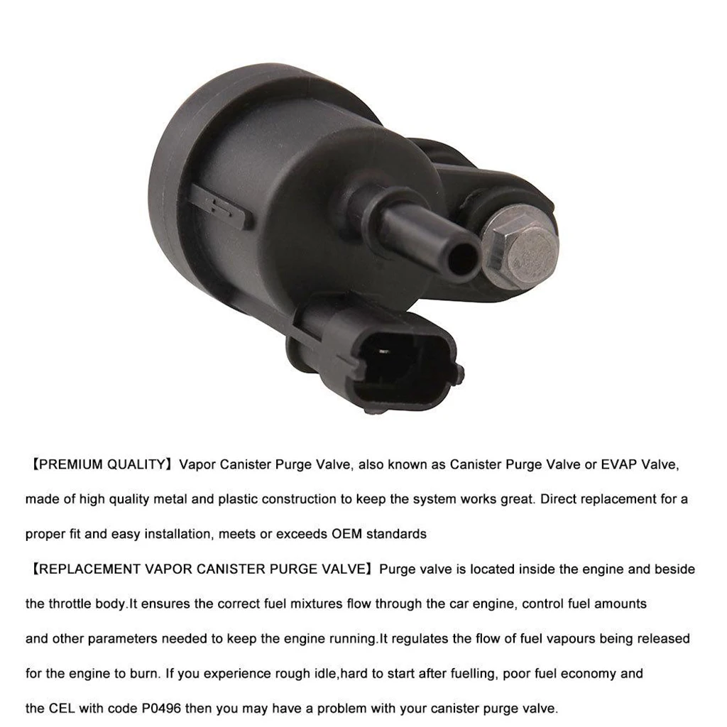Vapor Canister Purge Solenoid Valve EVAP Fits for Cadillac GMC GM Replace 12690512 55593172 CP612 PV479 2M1113
