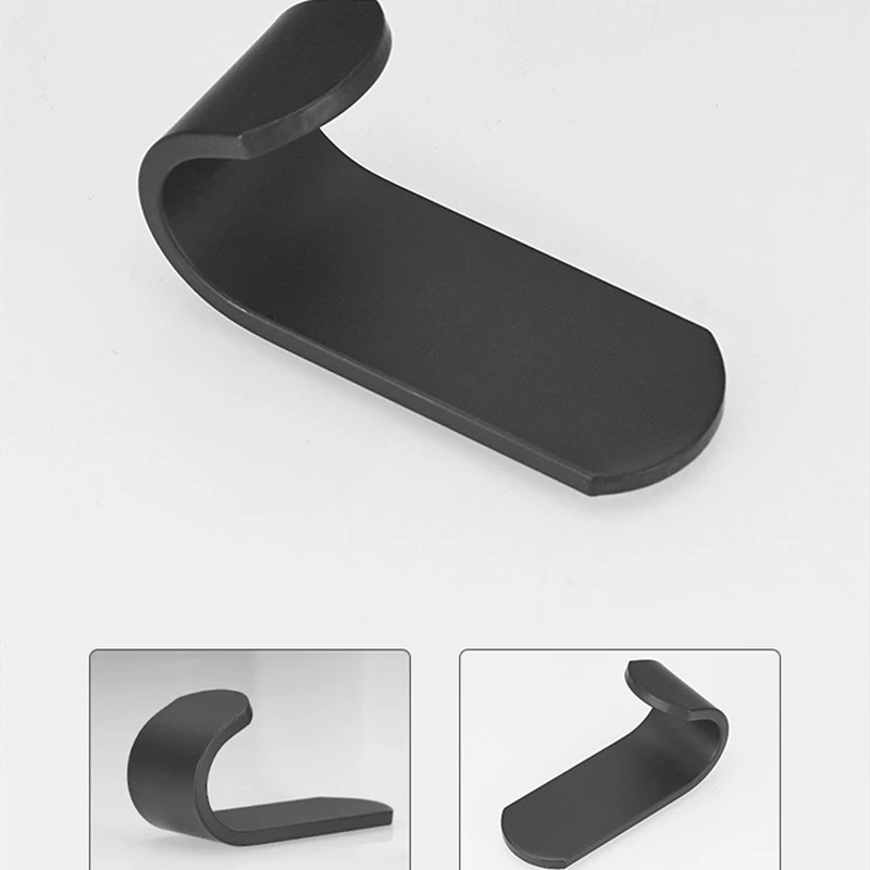 Toilet Paper Holder Towel Hook Bathroom Hardware Set Bathroom Hardware Accessories Bathroom Hardware Kit Black Aluminum Toilet Paper Holder Nail-Free Glue Kitchen Accessories Towel Rack Single Hook Tissue Rack