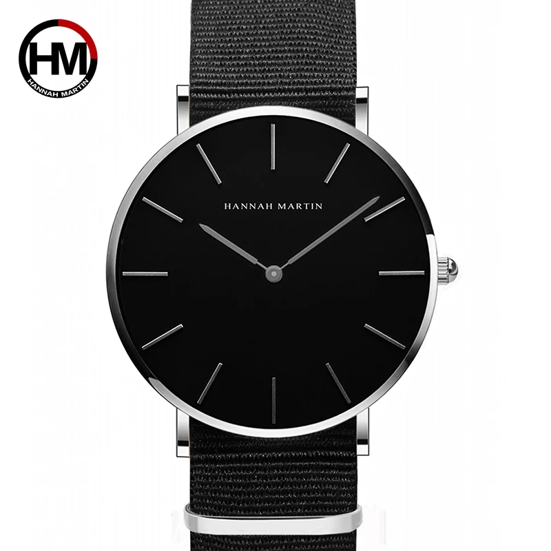 Dropshipping Mens Full Black Slim Simple Unisex Wristwatch Top Fashion Brand Sport Casual Waterproof Watches Relogio Masculino 6