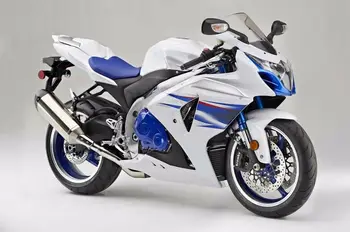 

GSXR 1000 Gloss White w/ Blue Injection Fairing Kit for 2009-2016 Suzuki GS-XR GSX-R 1000 2010 2011 2012 13 14 15