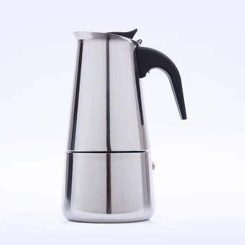 

Stainless Steel Moka Coffee Maker Italian Top Moka Espresso Latte Stovetop Filter Coffee Pots 100ML 200ML 300ML 400ML Percolator