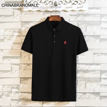 

Men Plus Fat Plus Size Short Sleeve T Shirt Male Fat Man Business Leisure Lapel Short Sleeve