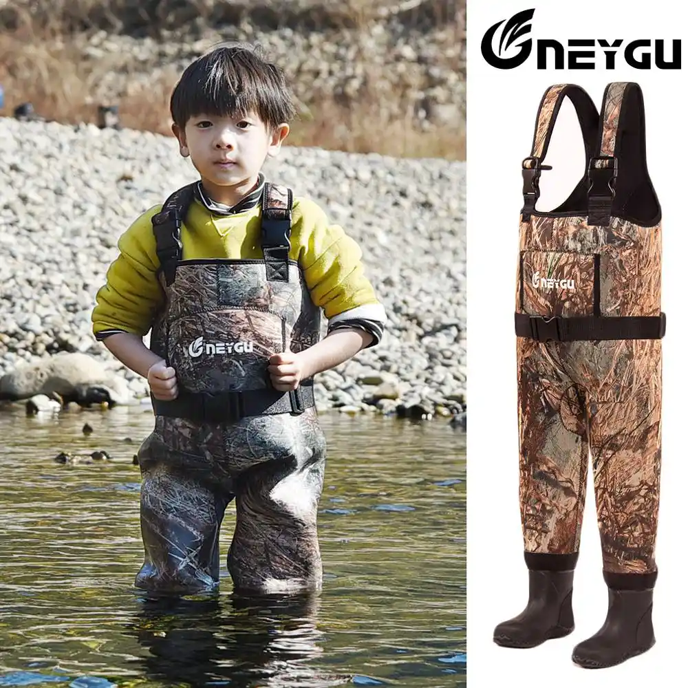 NEYGU 5MM neoprene insulated thermal chest wader，keep you warm in cold