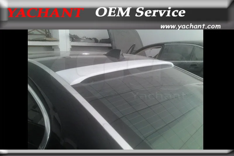 Car-Styling FRP Fiber Glass Black Gel Coat Rear Roof Spoiler Fit For 2009-2015 7 Series F01 F02 AC Style spoiler Wing | Автомобили и