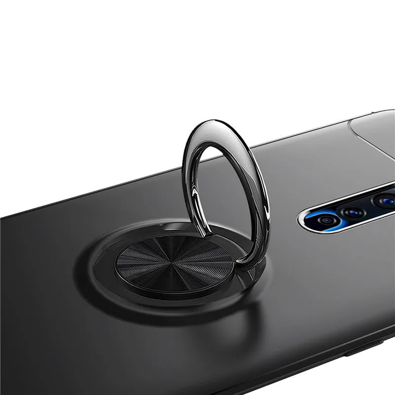 Металлический чехол с кольцом для пальца OPPO Reno Ace телефона автомобильный