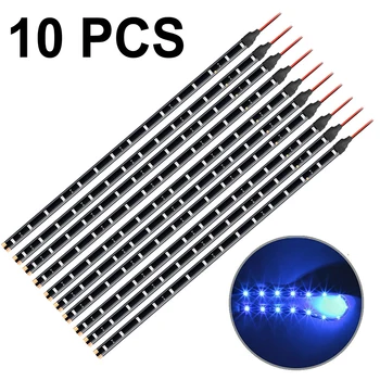 

Front grille Strip Light Rear trunk Vehicle body Under car body 10Pcs set