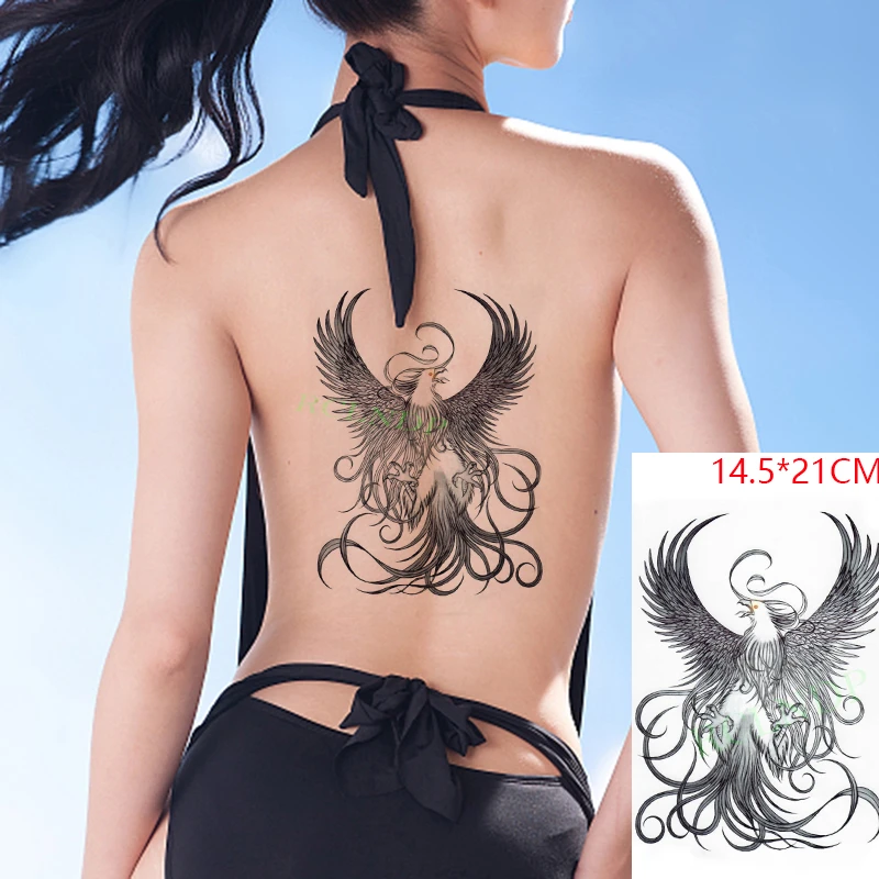 Waterproof Temporary Tattoo Sticker Phoenix Bird Feather Animal Tatto  Stickers Flash Tatoo Fake Tattoos for Men Women|Temporary Tattoos| -  AliExpress