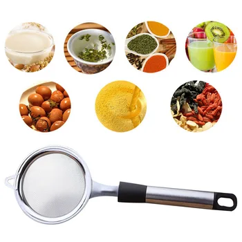 

Stainless Steel Handheld Flour Sieve Portable Pastry Bakeware Tools