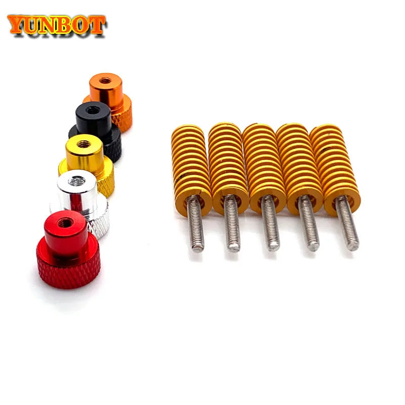 3d Printer Parts M3*40 Screw& Aluminum alloy Leveling Spring Kit For Heated Bed Cr10 Ender-3 Um2 Prusa I3 Mk2/mk3 Hotbed