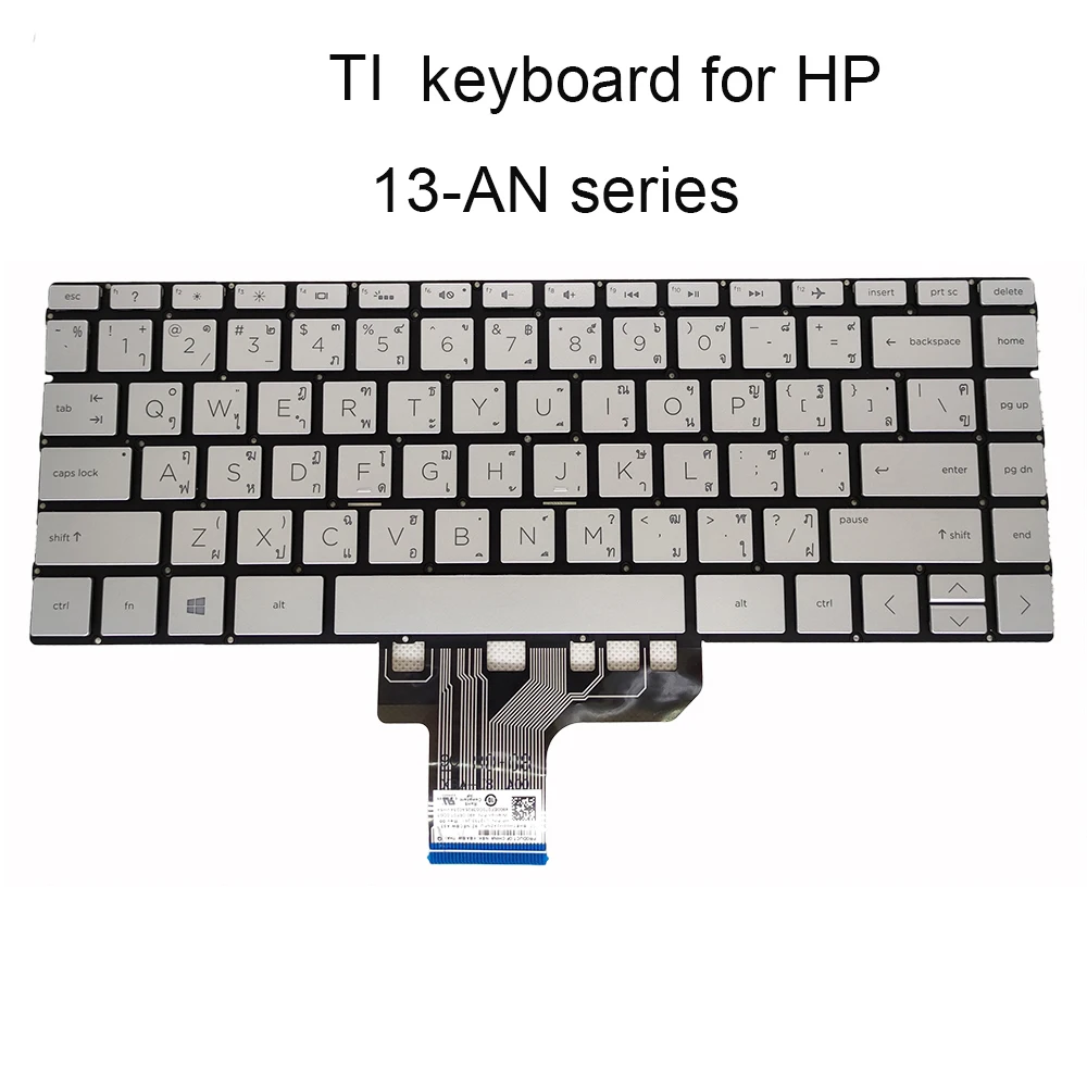 OVY клавиатура с подсветкой для HP Pavilion 13 AN an0007la an0066tu an0075tu Серебристые Сменные